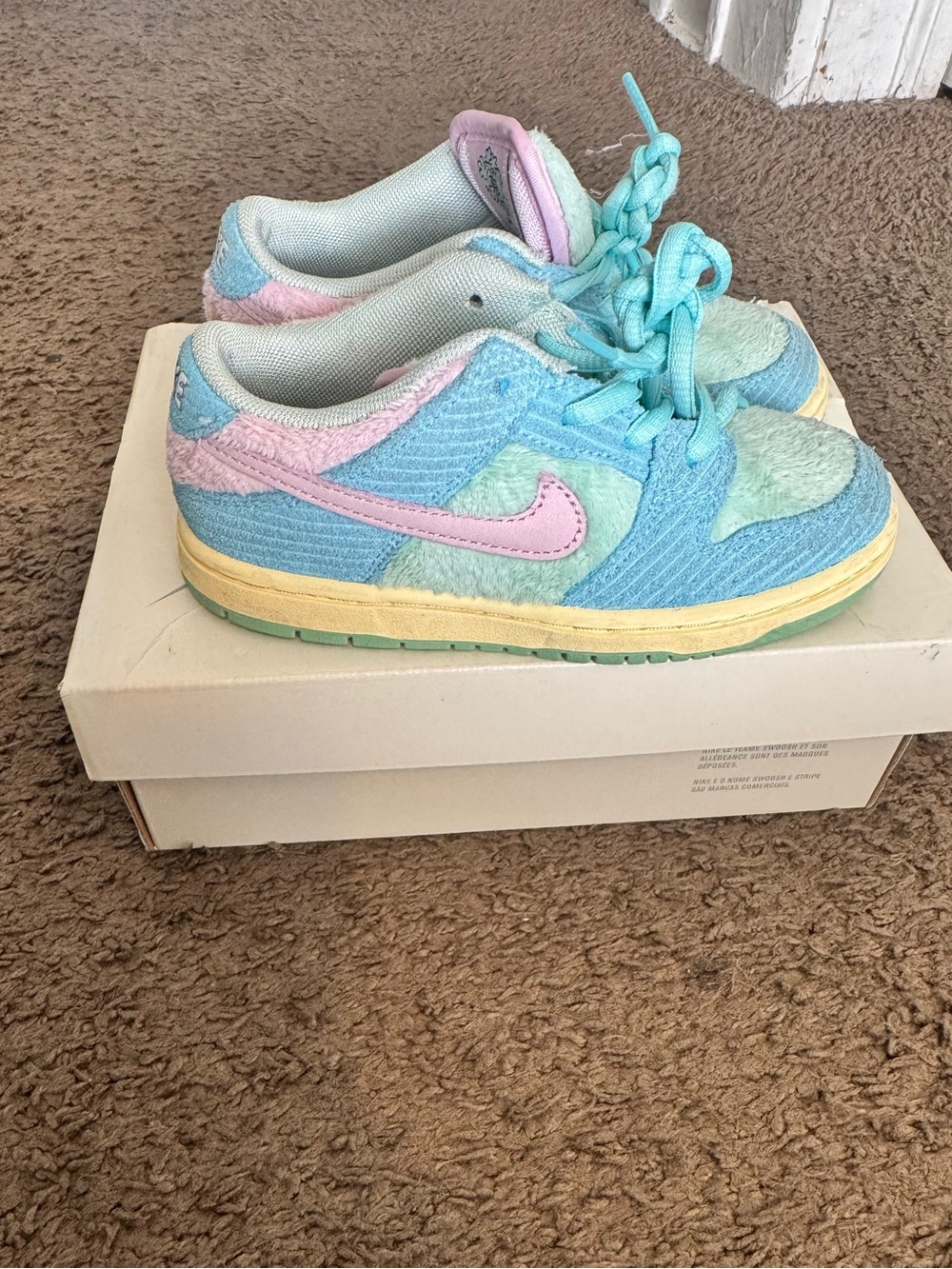 Nike Kids Pastel Blue, Pink & Mint Low-Top Sneakers